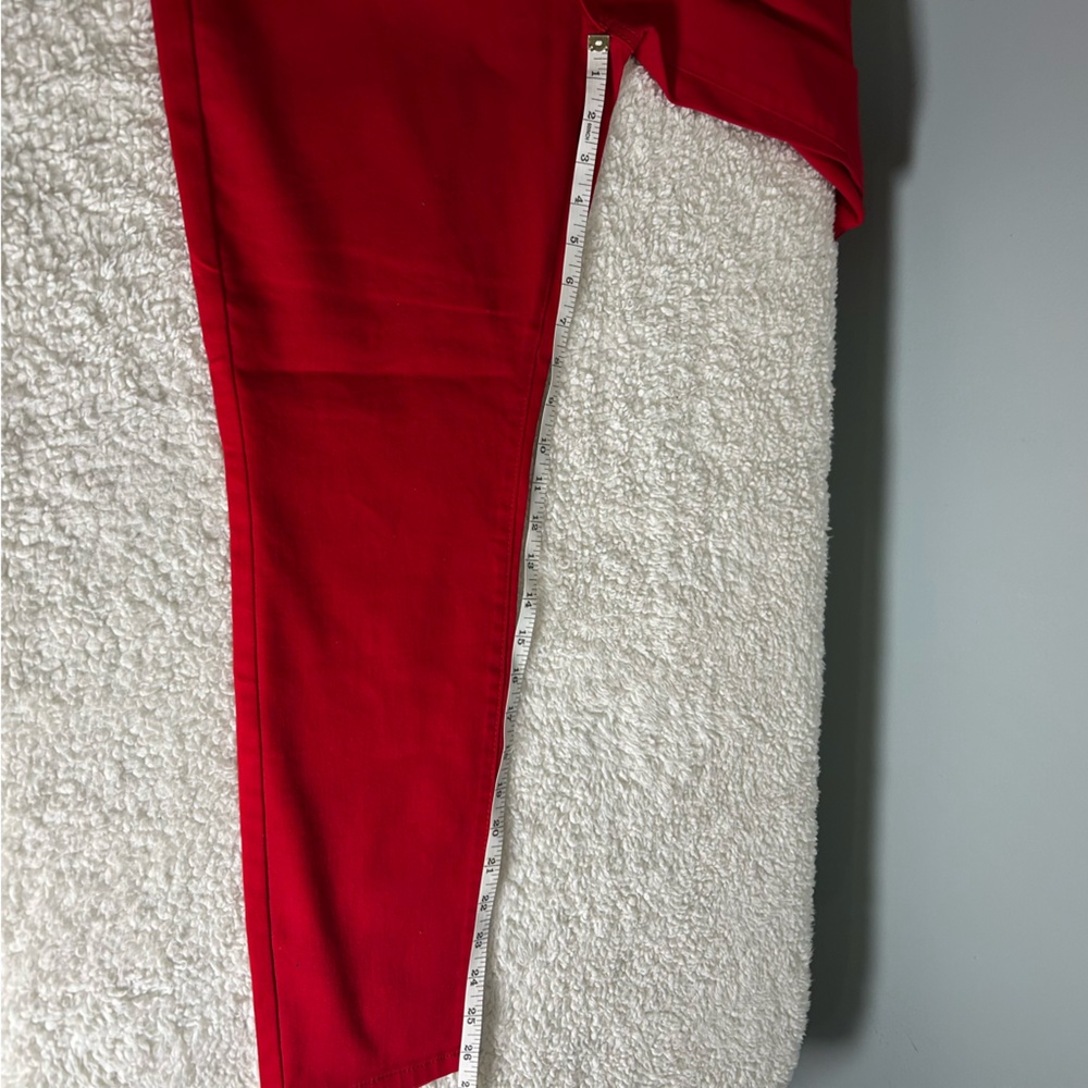 d. jeans Women's Vibrant Red Pants NWOT Size 10 - Picture 6 of 15